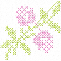 Cross Stitches Embroidery Design 6